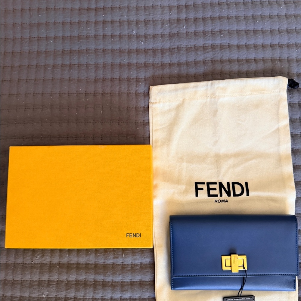 Fendi Blue Clutch/Wallet